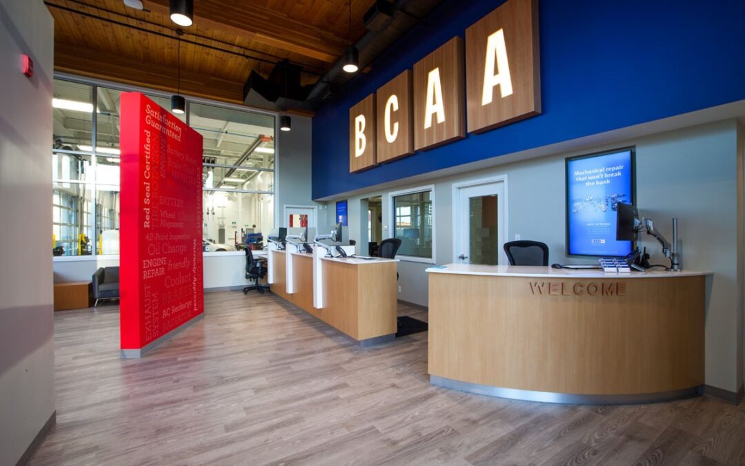 BCAA welcome desk and waiting area