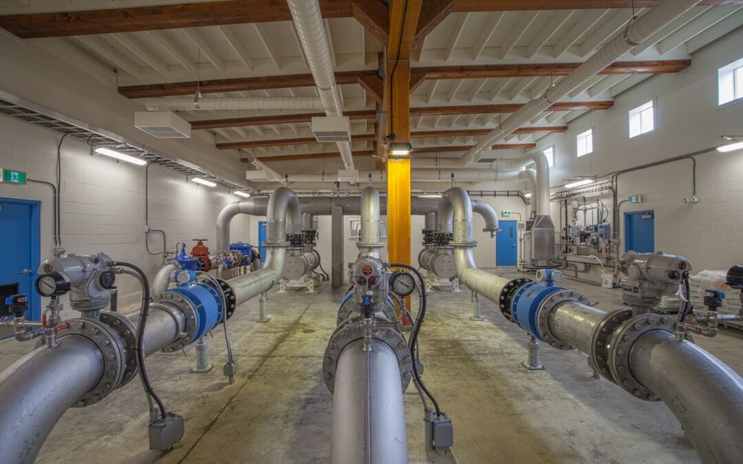 large industrial plumbing pipes 